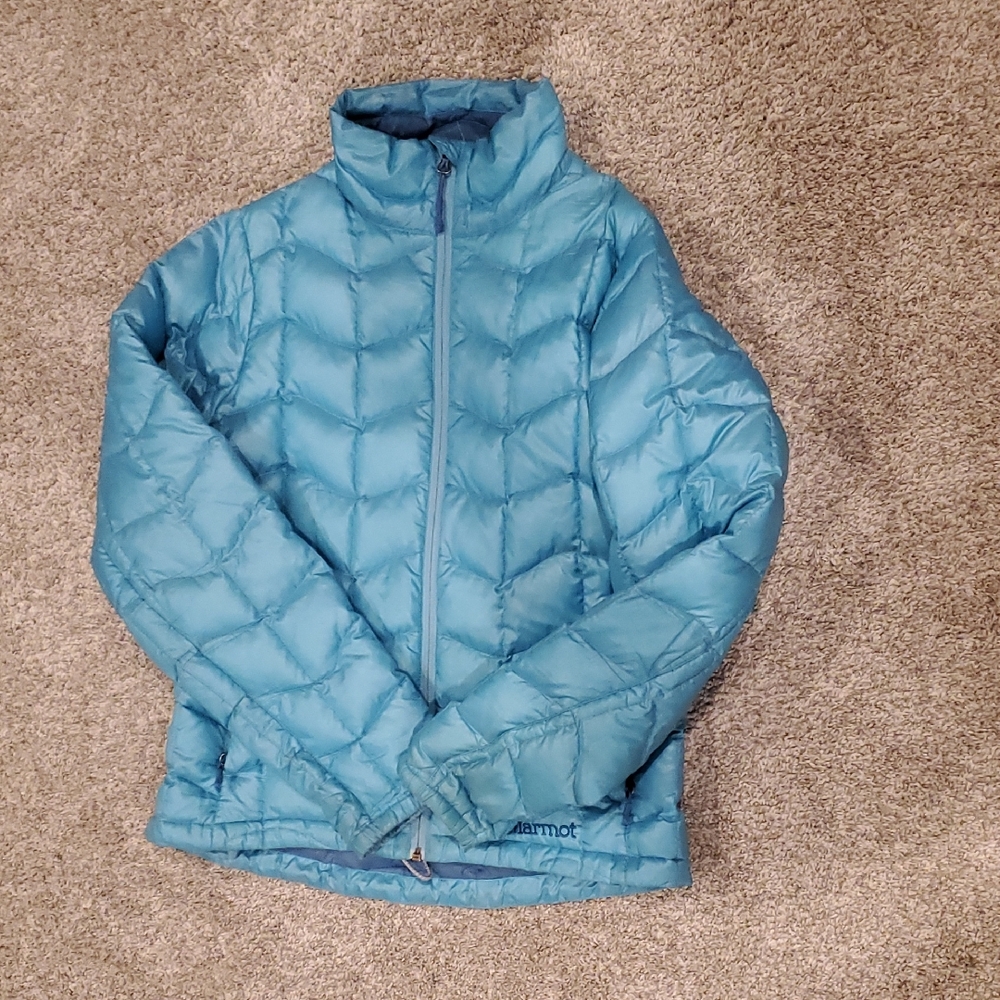 Marmot Teal Quilted Jacket M